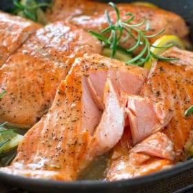 salmon paleo recipe image